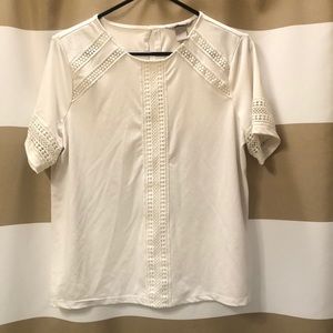 H&M Light Cream Lace Blouse